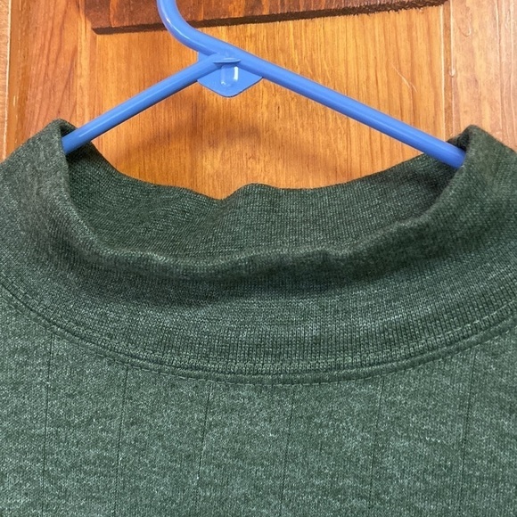 Architect Cotton/Polyester Mick Turtle Neck Top Medium Deep Green - Picture 2 of 5